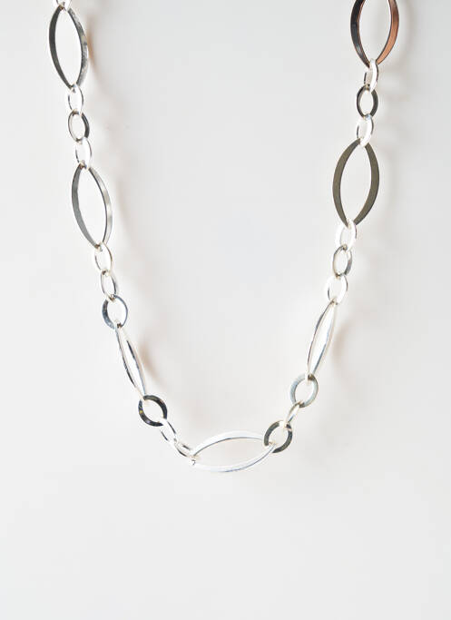 Colier lung argintiu SATINE femeie