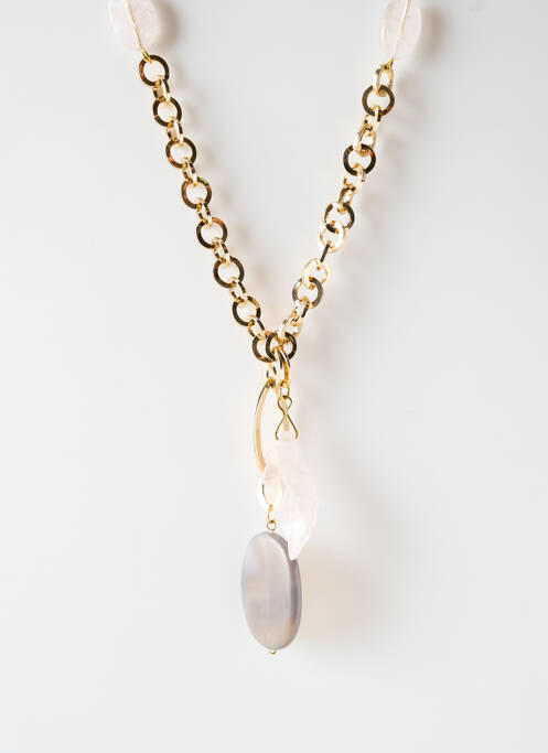 Colier lung auriu SATINE femeie