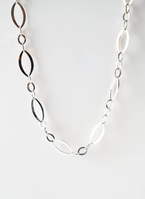 Colier lung argintiu SATINE femeie