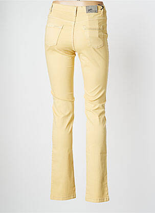 Pantalon slim elasticitate mărime normală galben WALTRON femeie
