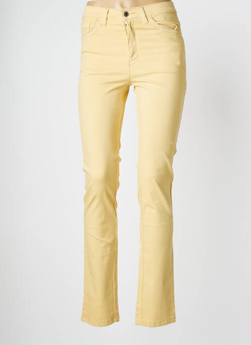 Pantalon slim galben WALTRON femeie