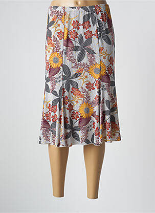 Fustă midi alb TELMAIL femeie