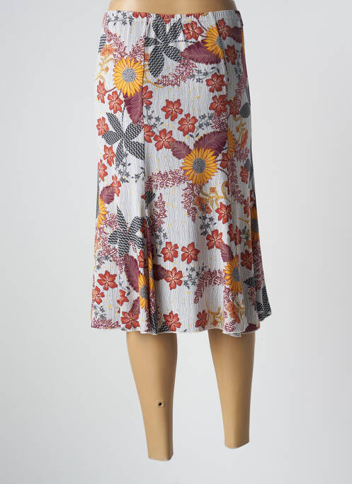 Fustă midi alb TELMAIL femeie