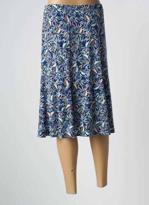 Fustă midi albastru GEVANA femeie