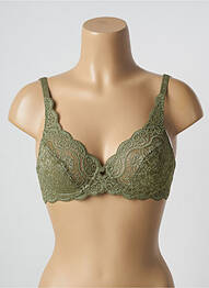 Sutien efect material satinat verde TRIUMPH femme