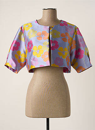 Bolero efect material satinat violet WEILL femeie