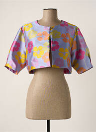 Bolero guler rotund violet WEILL femme