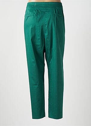 Pantalon chino țesătură poplin mărime normală verde WEILL femeie