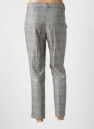 Pantalon slim țesătură poplin mărime normală gri WEILL femeie