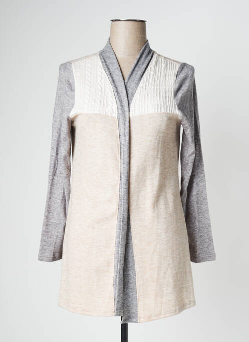 Vestă cu mâneci lungi bej NAYAT femeie