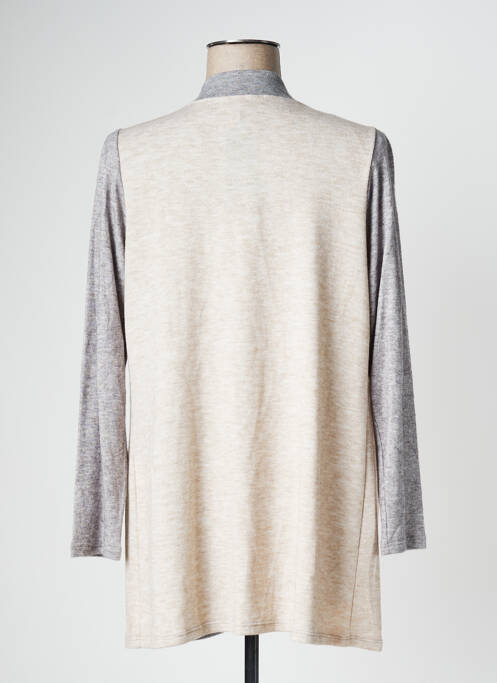 Vestă cu mâneci lungi bej NAYAT femeie