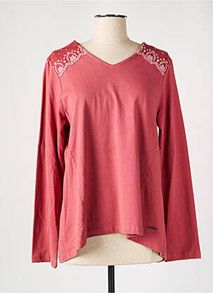 Tricou mâneci lungi mâneci lungi roz AGATHE & LOUISE femeie