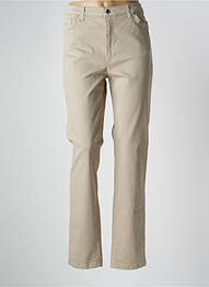 Pantalon drept elasticitate mărime normală bej WALTRON femme