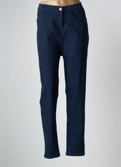 Blugi cu croială slim albastru AGATHE & LOUISE femeie