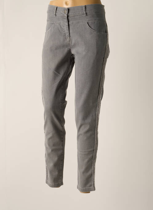 Blugi cu croială slim gri MAE MAHE femeie