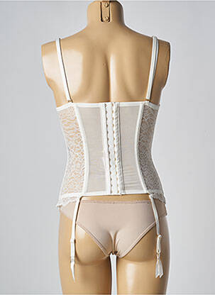 Corset/jartieră efect material satinat bej TRIUMPH femeie