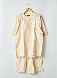 Pijamale scurte guler rotund bej HOM homme
