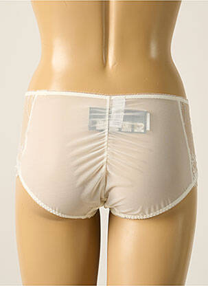 Shorty efect material satinat alb EMPREINTE femeie