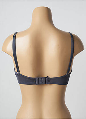 Sutien efect material satinat top sutien push-up albastru TRIUMPH femeie