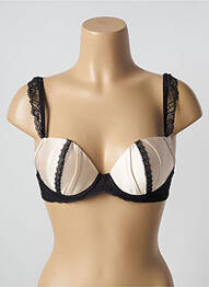 Sutien efect material satinat top sutien modelat negru SIMONE PERELE femme