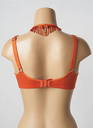 Sutien efect material satinat top sutien modelat portocalie MARLIES DEKKERS femeie