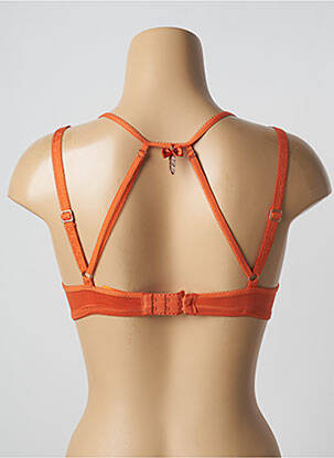 Sutien efect material satinat top sutien push-up portocalie MARLIES DEKKERS femeie