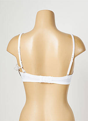 Sutien efect material satinat sutien balconet cu decolteu înalt alb MARIE JO femeie