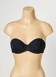 Sutien efect material satinat sutien balconet cu decolteu înalt negru MARIE JO femme