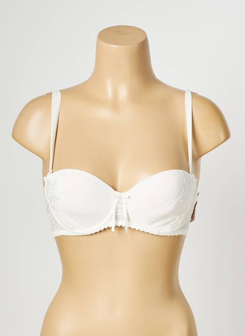 Sutien efect material satinat sutien balconet cu decolteu înalt bej MARIE JO femme