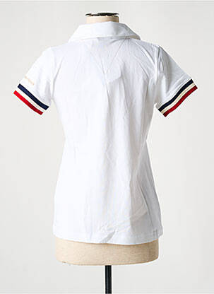 Polo broderie mâneci scurte alb LA MARINIÈRE FRANÇAISE femeie