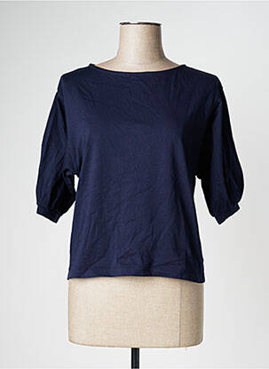 Tricou mâneci 3/4 mâneci 3/4 albastru LA FEE MARABOUTEE femeie