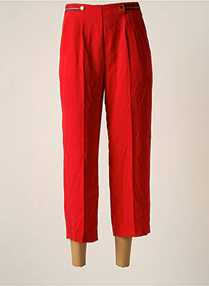 Pantalon trei sferturi roșu ONE STEP femeie