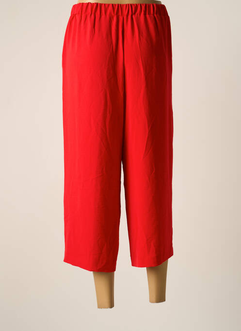 Pantalon trei sferturi roșu POUPEE CHIC femeie