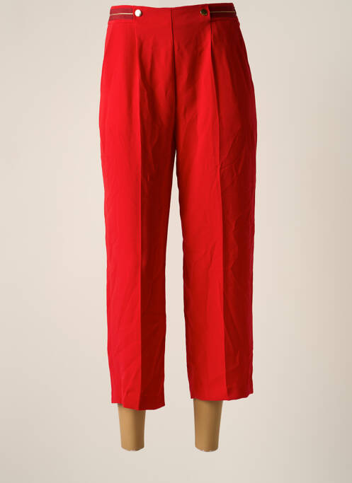 Pantalon trei sferturi roșu ONE STEP femeie