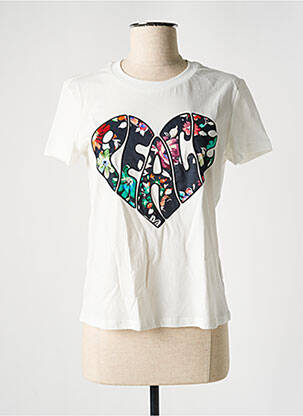 Tricou bej DESIGUAL femeie
