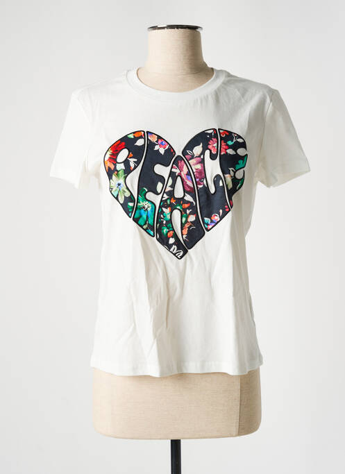 Tricou bej DESIGUAL femeie