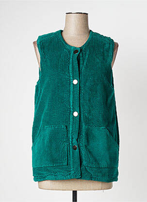 Jachete casual guler rotund verde DROLATIC femeie