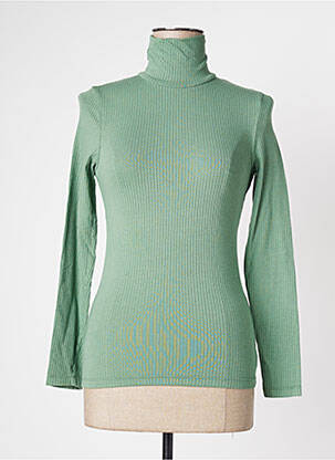 Top elasticitate mâneci lungi verde DROLATIC femeie
