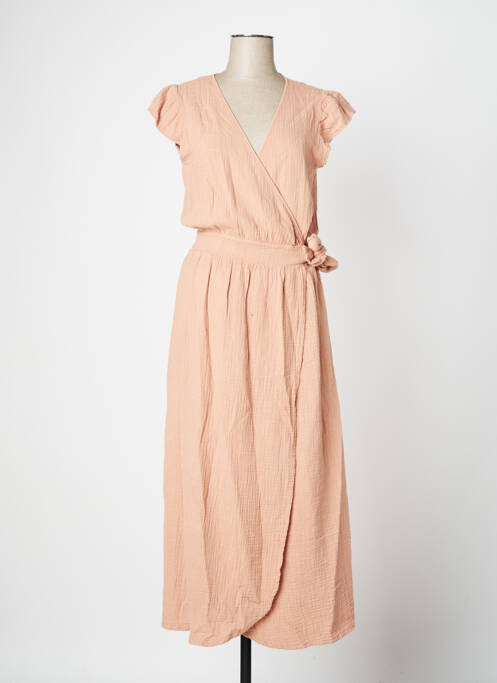 Rochie lungă roz DROLATIC femeie