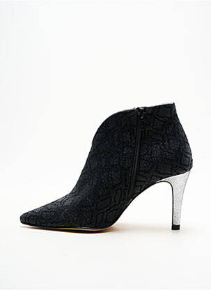 Botine/ghete vârf ascuțit toc de 4 la 6 cm negru CRÉATIS femeie