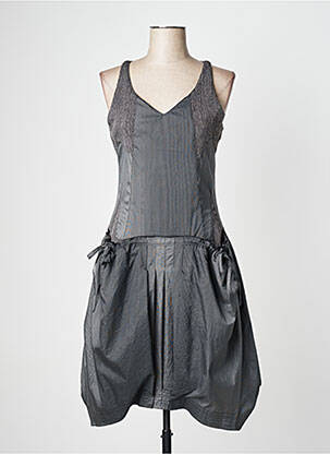 Rochie midi gri ANIMALE femeie