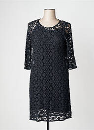 Rochie midi imprimeu floral mâneci 3/4 negru PABLO GERARD DAREL femme
