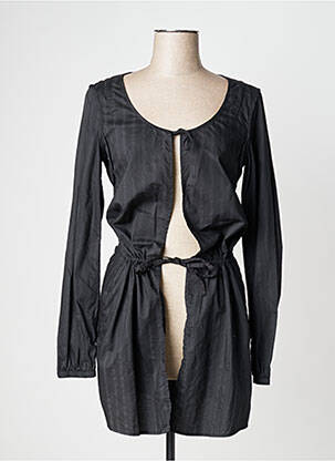 Jachete casual guler rotund negru IKKS femeie