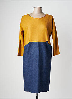 Rochie midi galben NIU femeie