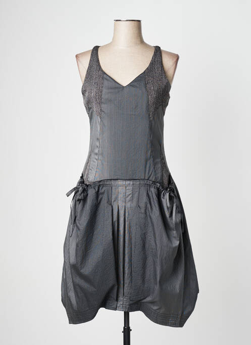 Rochie midi gri ANIMALE femeie