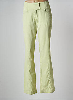 Pantalon evazat elasticitate mărime normală verde ZAPA femeie
