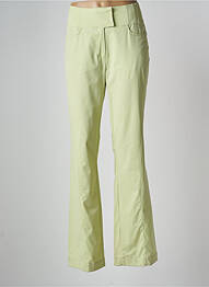 Pantalon evazat elasticitate mărime normală verde ZAPA femeie