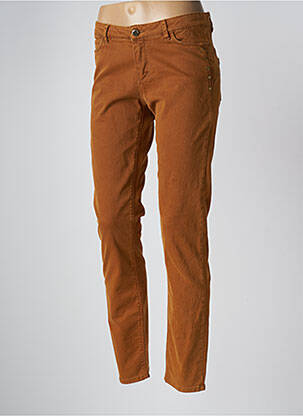 Pantalon slim maro ONE STEP femeie