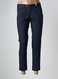 Pantalon 7/8 elasticitate talie joasă albastru QUIET femme