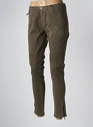 Pantalon slim elasticitate mărime normală verde IKKS femeie